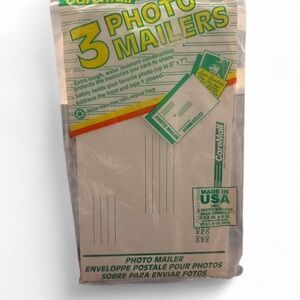 Vintage Manco CareMail Photo Mailers Pack of 3 5x7 Made in USA Sealed